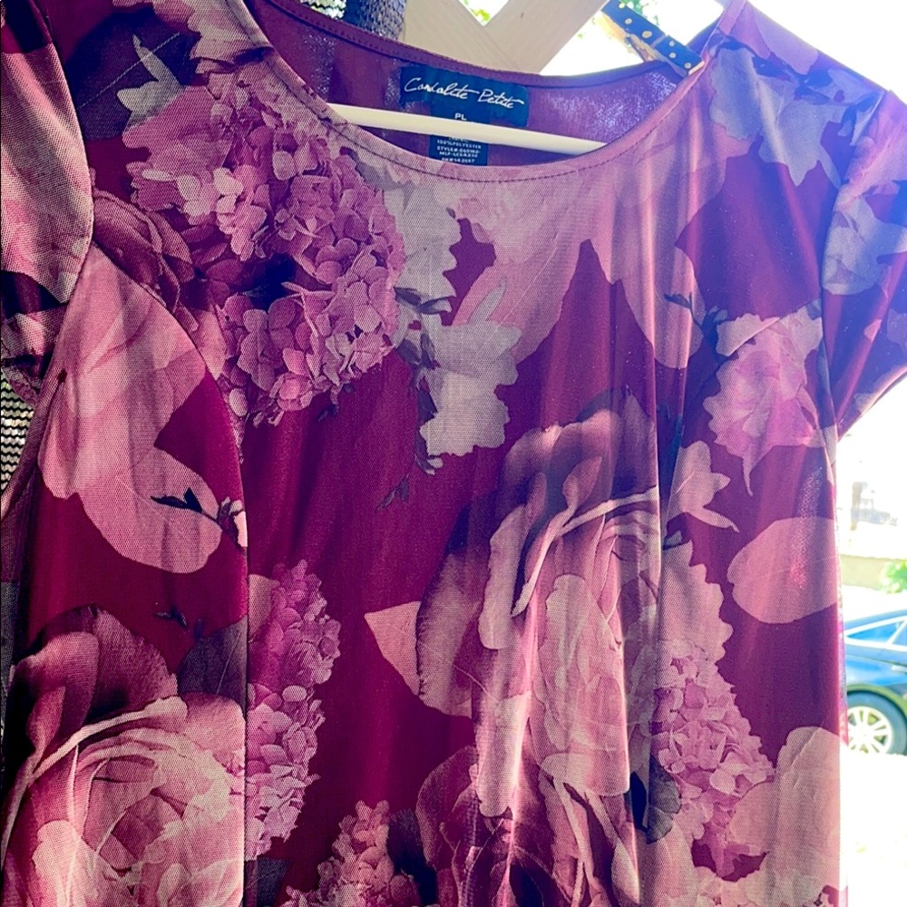 Floral Women's Dress in Purple by Charlotte Petite , maxi